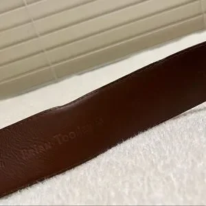Brian Toohey Brown Leather Belt Brian Toohey Womens Belt LS/36 Brown Croc Embossed Leather  main image 4